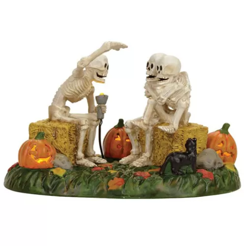 Department 56 - Halloween Village>Tannenbaum Holiday Shop Scary Skeleton Stories