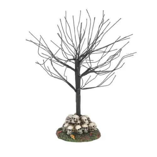 Department 56 - Halloween Village>Tannenbaum Holiday Shop Scary Skeletons Tree