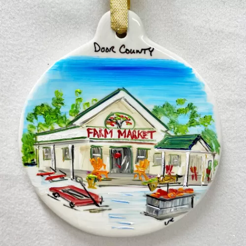 Door County Ornaments And Gifts>Tannenbaum Holiday Shop Seaquist Farm Market Flat Ornament