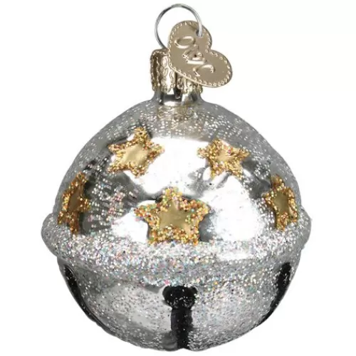 Traditional Christmas Ornaments>Tannenbaum Holiday Shop Silver Jingle Bell Ornament