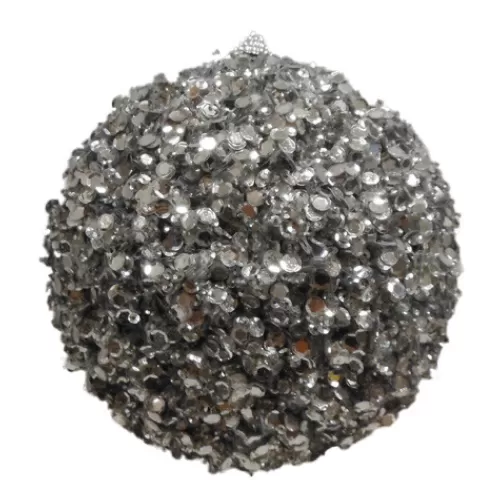 Indoor Decor^Tannenbaum Holiday Shop Silver Sequins Ball Ornament