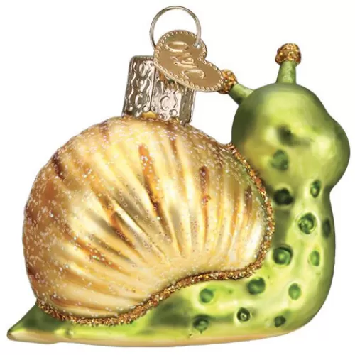 Animal Ornaments^Tannenbaum Holiday Shop Smiley Snail