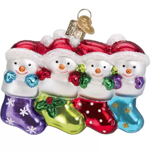 Snowman Ornaments>Tannenbaum Holiday Shop Snow Family Of 4 Ornament