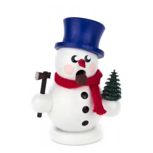 Snowman Figurines>Tannenbaum Holiday Shop Snowman German Smoker, Dregeno