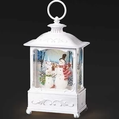 Snowglobes, Waterglobes, And Music Boxes>Tannenbaum Holiday Shop Snowman With Art Swirl Lantern