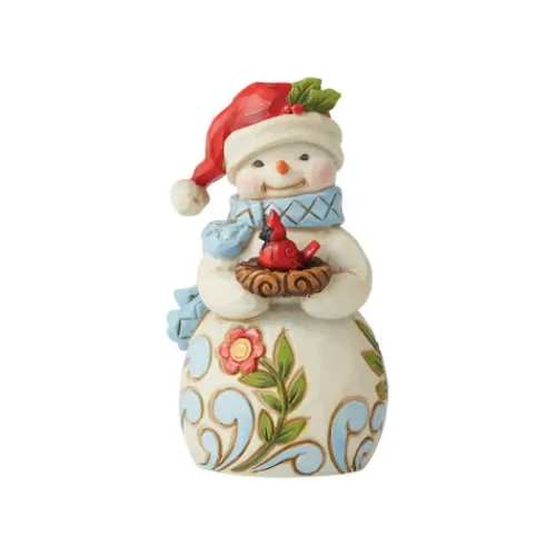 Snowman Figurines>Tannenbaum Holiday Shop Snowman With Cardinal