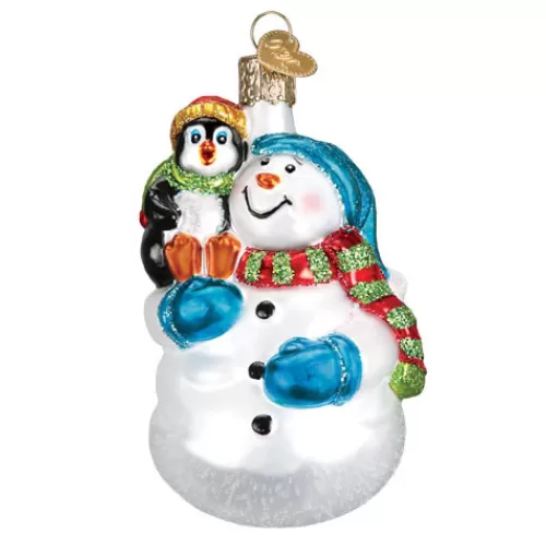 Animal Ornaments^Tannenbaum Holiday Shop Snowman With Penguin Pal