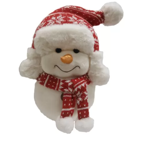 Snowman Figurines>Tannenbaum Holiday Shop Snowman With Red Hat & Scarf