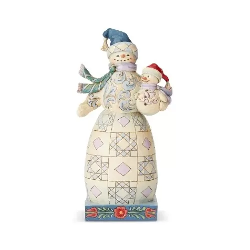 Snowman Figurines>Tannenbaum Holiday Shop Snowman With Snowbaby Figure