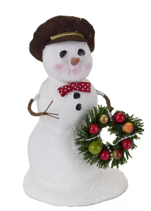 Snowman Figurines>Tannenbaum Holiday Shop Snowman With Wreath