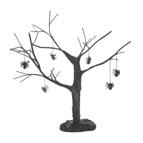 Department 56 - Halloween Village>Tannenbaum Holiday Shop Spider Tree