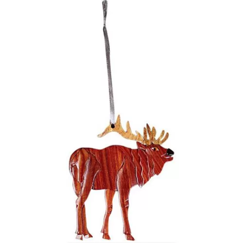 Animal Ornaments^Tannenbaum Holiday Shop Standing Elk Ornament