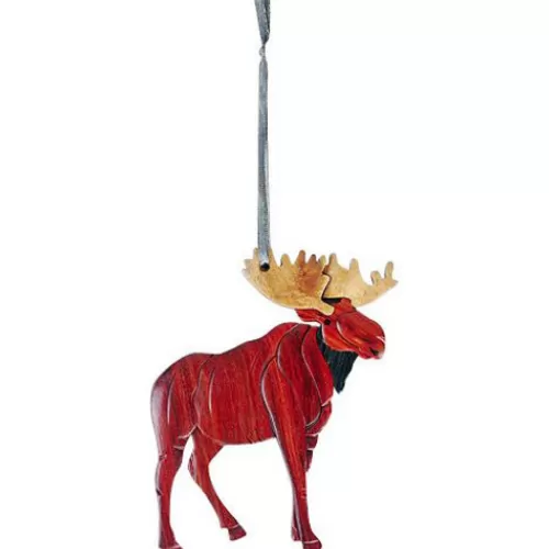 Animal Ornaments^Tannenbaum Holiday Shop Standing Moose Ornament