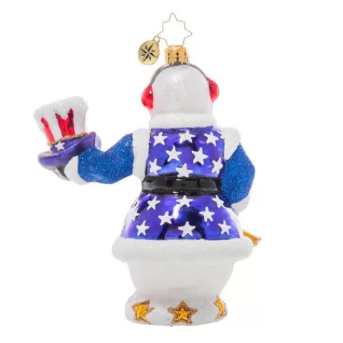 Snowman Ornaments>Tannenbaum Holiday Shop Star Spangled Snowman