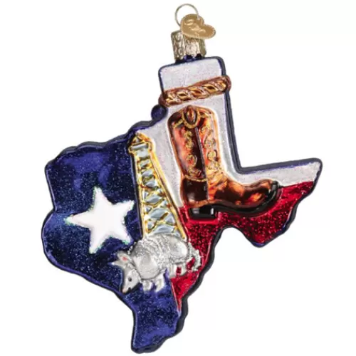 Travel And Destination Ornaments>Tannenbaum Holiday Shop State Of Texas Ornament