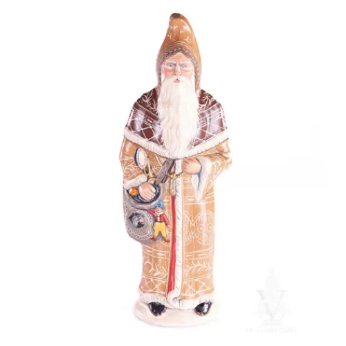 Santa Figurines>Tannenbaum Holiday Shop Statement Gingerbread Father Christmas With Toys And Instruments