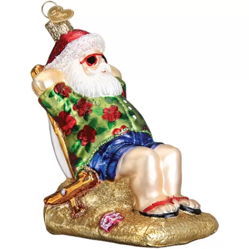 Santa Ornaments^Tannenbaum Holiday Shop Sunning Santa