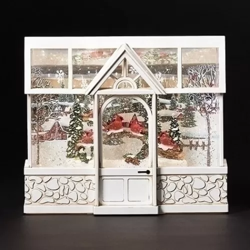 Lights And Lite-Up Decor>Tannenbaum Holiday Shop Swirl Greenhouse With Cardinals