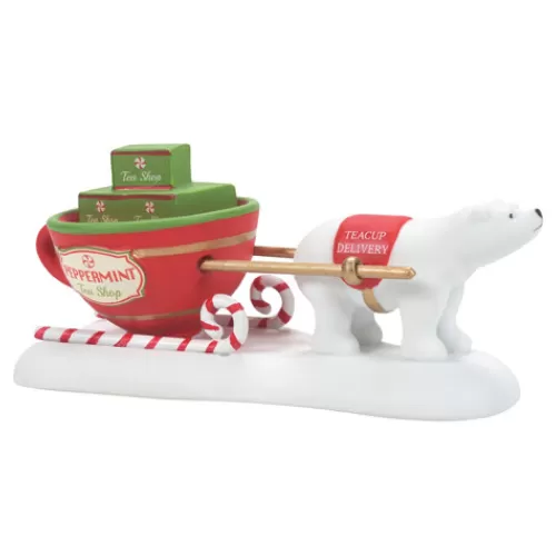 Department 56 - Villages^Tannenbaum Holiday Shop Teacup Delivery Service