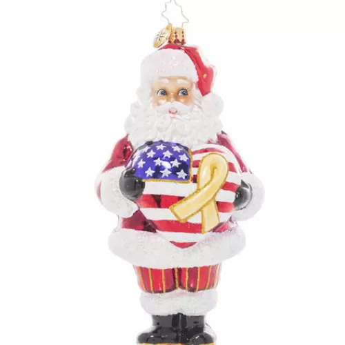 Santa Ornaments^Tannenbaum Holiday Shop Thank A Vet Santa