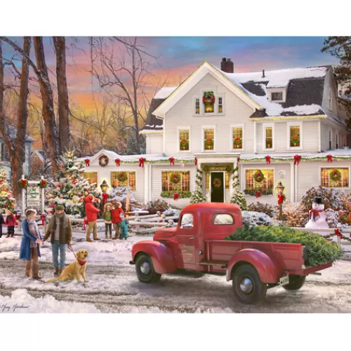 Puzzles And Toys>Tannenbaum Holiday Shop The Inn At Christmas Jigsaw Puzzle, 550 Pcs