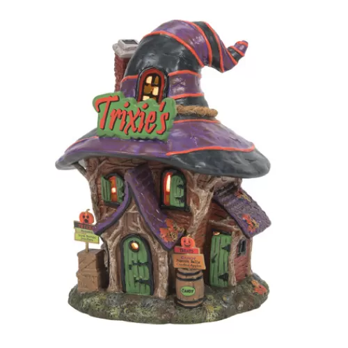 Department 56 - Halloween Village>Tannenbaum Holiday Shop Trixie's Tricks & Treats