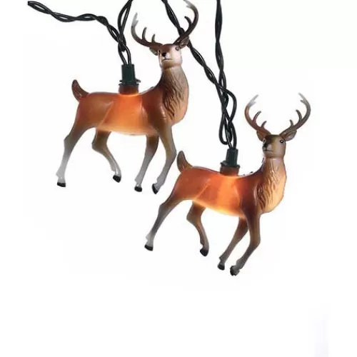 Lights And Lite-Up Decor>Tannenbaum Holiday Shop Ul 10-Light Reindeer Light Set