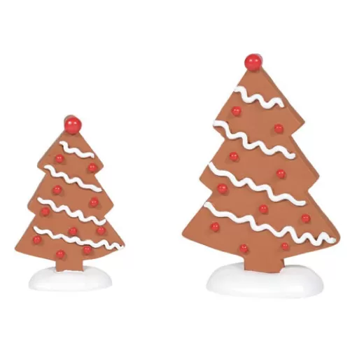 Department 56 - Villages^Tannenbaum Holiday Shop Village Accessories - Gingerbread Trees