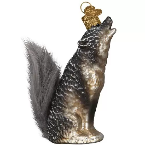 Animal Ornaments^Tannenbaum Holiday Shop Vintage Howling Wolf