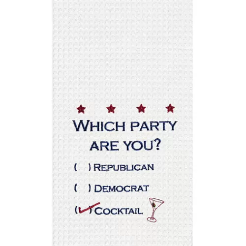 Towels>Tannenbaum Holiday Shop Which Party Are You Towel