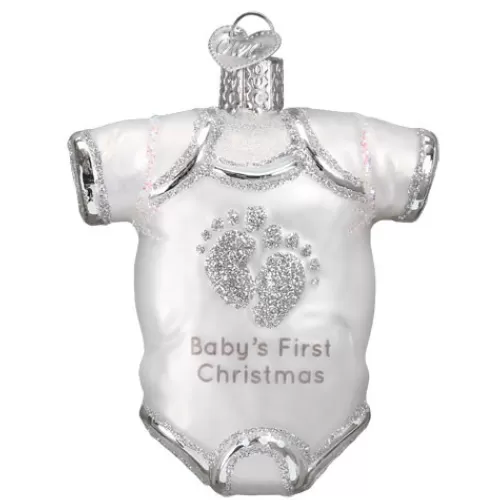 Baby Ornaments And Gifts^Tannenbaum Holiday Shop White Baby Onesie