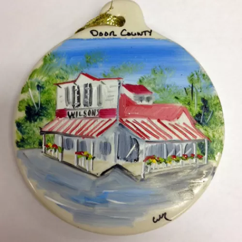 Door County Ornaments And Gifts>Tannenbaum Holiday Shop Wilson's Flat Ornament