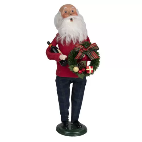 Santa Figurines>Tannenbaum Holiday Shop Wine Santa 2022