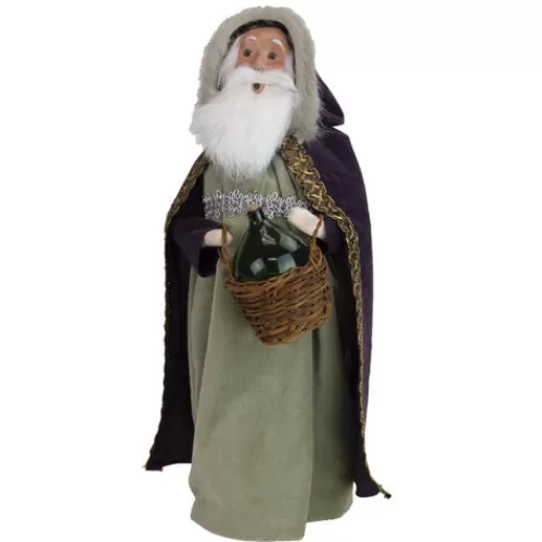 Santa Figurines>Tannenbaum Holiday Shop Wine Santa 2023