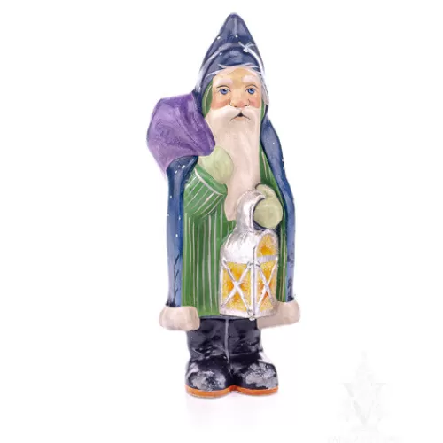 Santa Figurines>Tannenbaum Holiday Shop Winter Night's Lantern Santa