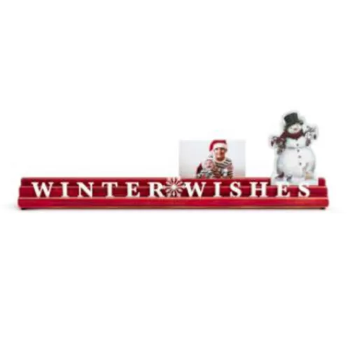 Indoor Decor^Tannenbaum Holiday Shop Winter Wishes Photo Card Holder