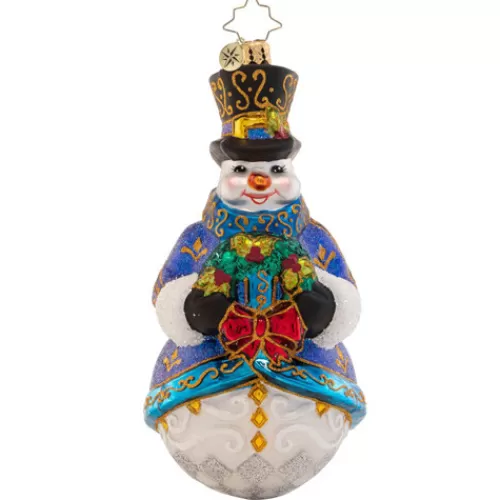 Snowman Ornaments>Tannenbaum Holiday Shop Winter's Frost Snowman