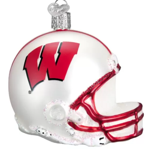 Sport Ornaments>Tannenbaum Holiday Shop Wisconsin Helmet Ornament