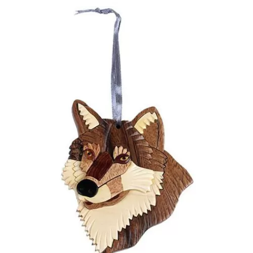 Animal Ornaments^Tannenbaum Holiday Shop Wolf Ornament