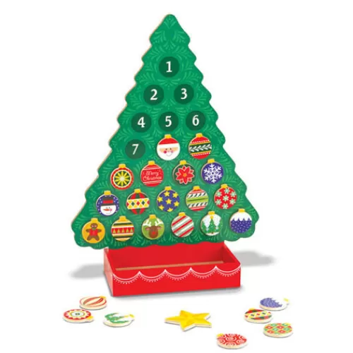 Advent Calendars>Tannenbaum Holiday Shop Wooden Magnetic Advent Calendar